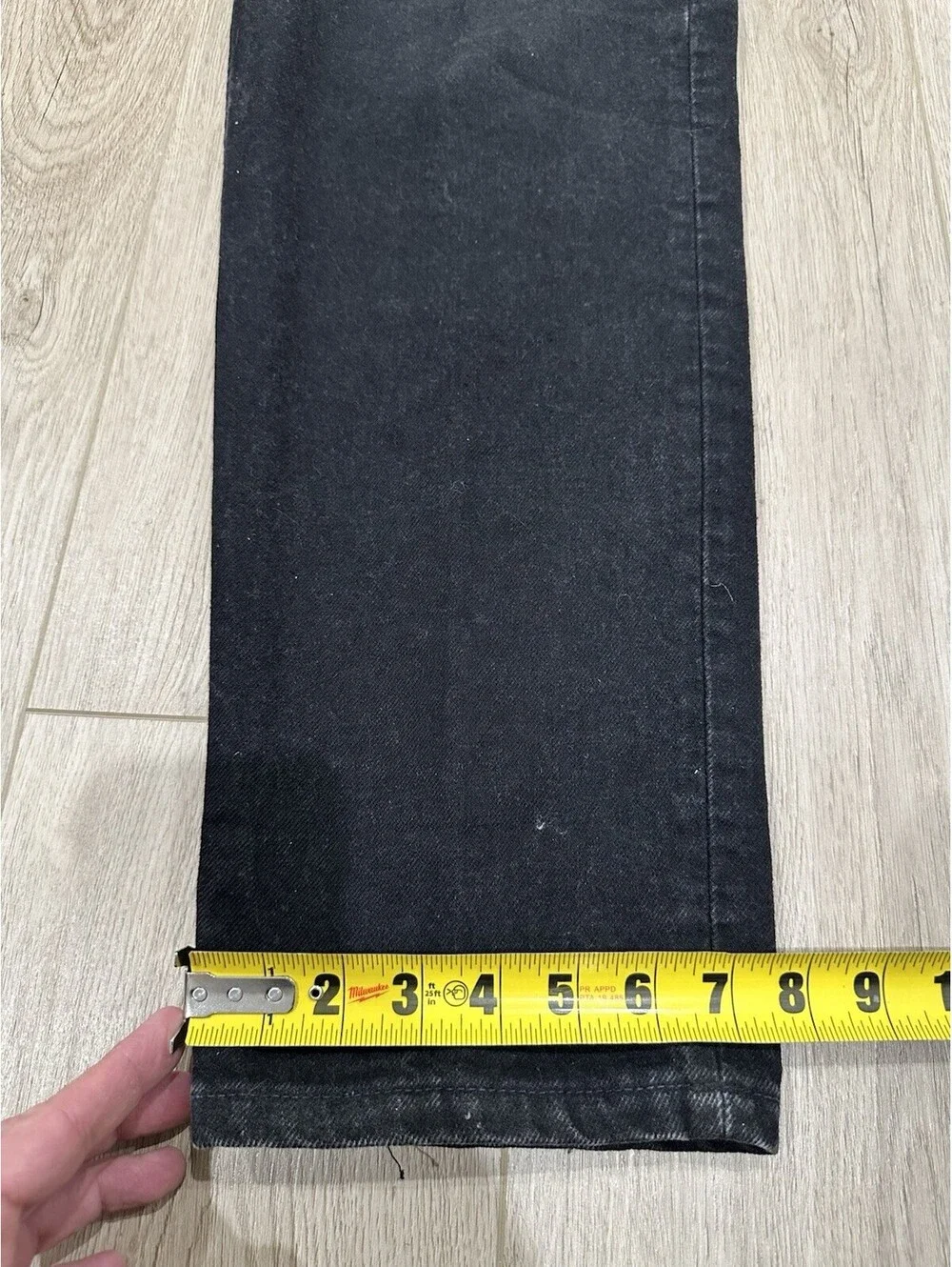 Vintage Levis 550 Jeans Mens 34x34 Black Denim Cotton Straight Relaxed Made USA